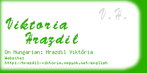 viktoria hrazdil business card