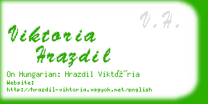 viktoria hrazdil business card